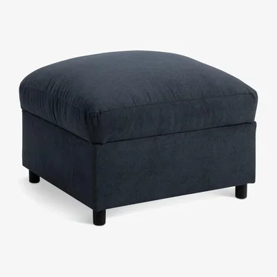 Habitat Habitat Holme Fabric Footstool - Anthracite