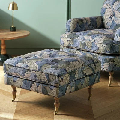 Habitat Habitat x Morris & Co. Merton Acanthus Fabric Footstool