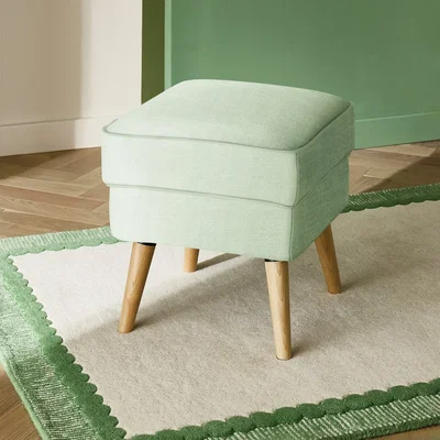 Habitat Habitat Callie Fabric Footstool - Green