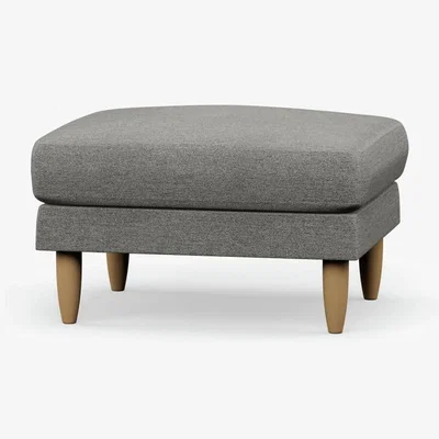 Habitat Hutch Fabric Footstool - Dove Grey