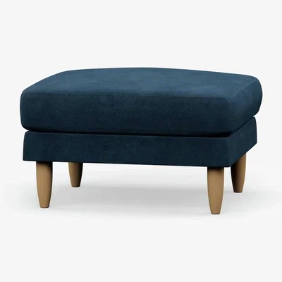 Habitat Hutch Fabric Footstool - Ink Blue