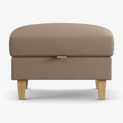 Habitat Habitat Felin Fabric Storage Footstool - Biscuit
