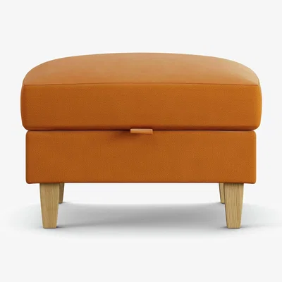 Habitat Habitat Felin Fabric Storage Footstool - Orange