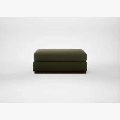 Heal's Heal's Trento Ottoman Smart Cotton Linen Myrtle