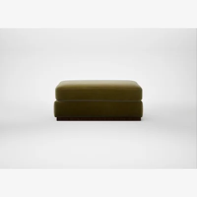 Heal's Heal's Trento Ottoman Smart Luxe Velvet Peridot