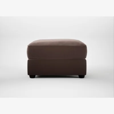 Heal's Heal's Tailor Rectangular Footstool Smart Velvet Mouse Black Feet