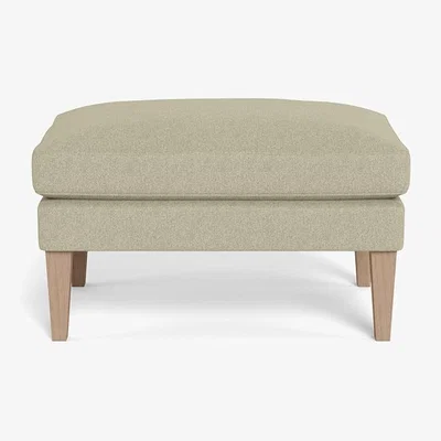 Heal's Heal's Wallis Ottoman Cotton Grain Natural Feet
