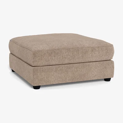 Heal's Heal's Tailor Footstool Boucle Velvet Rocky Natural Beech Feet