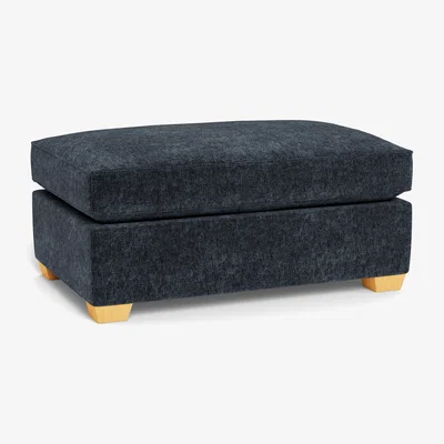 Heal's Heal's Torino Footstool Boucle Velvet Space Natural Feet