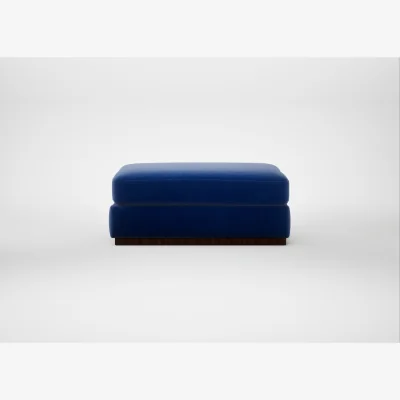Heal's Heal's Trento Ottoman Smart Luxe Velvet Azure