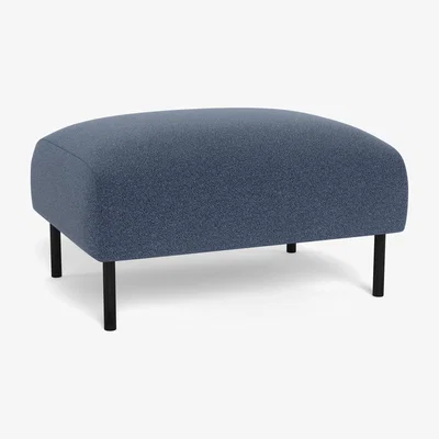 Heal's Heal's Alto Ottoman Boucle Indigo Black Feet