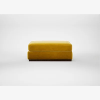 Heal's Heal's Trento Ottoman Smart Luxe Velvet Canary