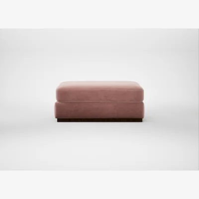 Heal's Heal's Trento Ottoman Smart Luxe Velvet Dusky Pink