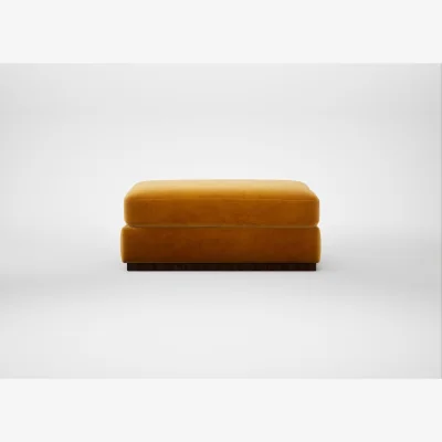 Heal's Heal's Trento Ottoman Smart Luxe Velvet Cognac
