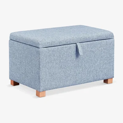 John Lewis Gaia Baby Serena Ottoman Footstool, Midnight, Ocean