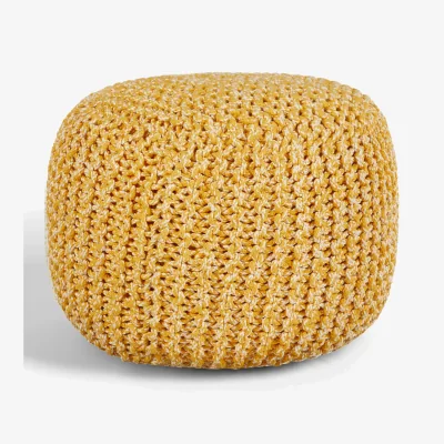 John Lewis John Lewis & Partners Chunky Knitted Pouffe