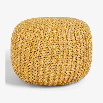 John Lewis John Lewis & Partners Chunky Knitted Pouffe