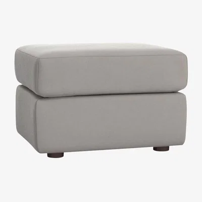 John Lewis Pottery Barn Kids Graham Ottoman, Velvet Dove Grey