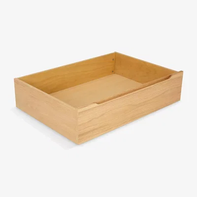 John Lewis John Lewis Bow Underbed Storage Drawers, Set of 2, Natural