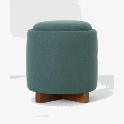 John Lewis John Lewis ANYDAY Pip Storage Footstool, Light Leg