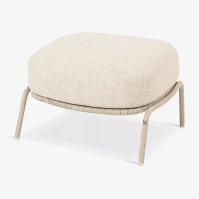 John Lewis 4 Seasons Outdoor Puccini Garden Footstool, Latte
