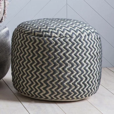 Knees Lurna Pouffe - Grey