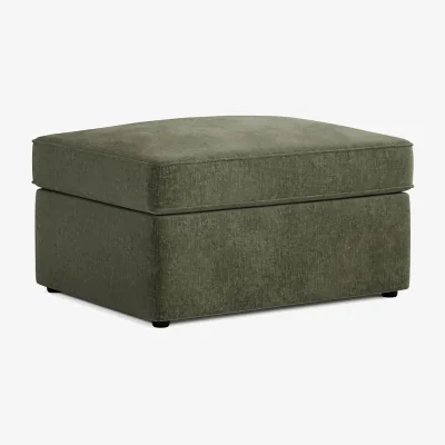 La Redoute Jay-Be® Cosy Chenille Footstool Sofa Bed with Comfort Mattress