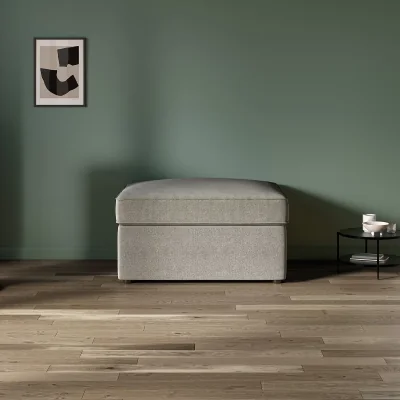 La Redoute Jay-Be® Brushed Twill Footstool Sofa Bed with Comfort Mattress