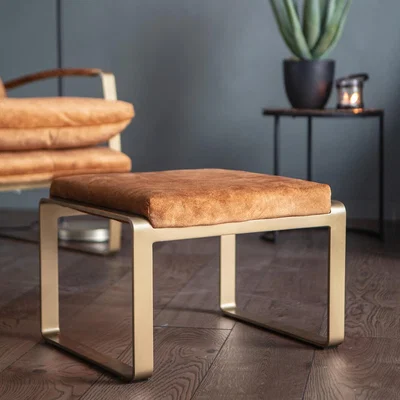 La Redoute Ambala Faux Suede Footstool