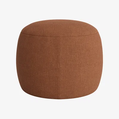 Loaf Little Cheese Footstool (Cinnamon Bun Clever Linen)