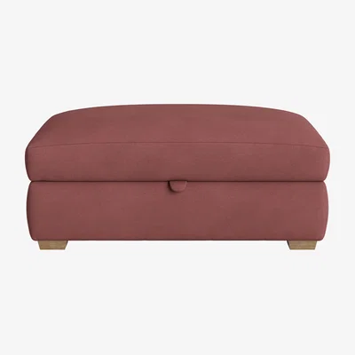 Loaf Bumper Storage Footstool (Berry Jelly Clever Cotton)