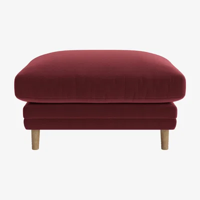 Loaf Squisharoo Footstool (Drenched Damsons Clever Velvet)