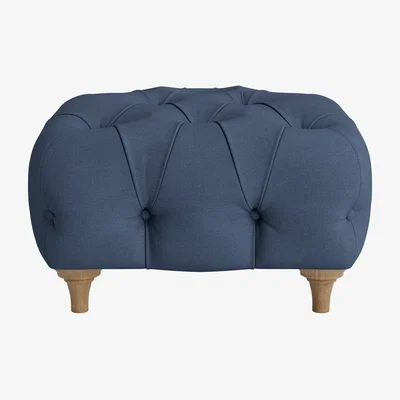 Loaf Treacle Footstool, Med Sqre (Sloe Berry Bush Clever Cotton)
