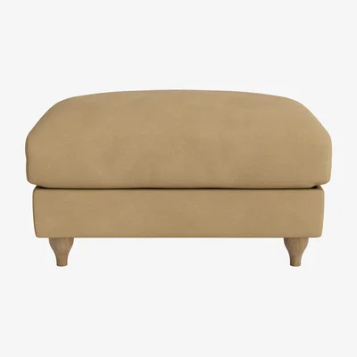 Loaf Brioche Footstool (French Mustard Clever Cotton)