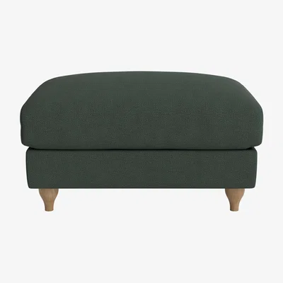Loaf Brioche Footstool (Stilton Blue Clever Slubby Cotton)