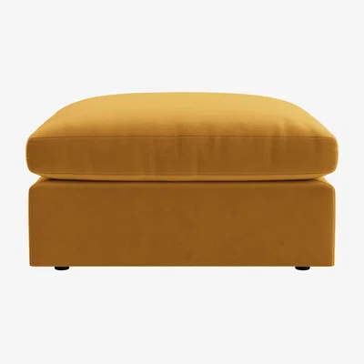 Loaf Cuddlemuffin Footstool (Butterscotch Clever Velvet)