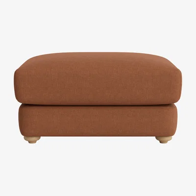 Loaf Smooch Footstool (Cinnamon Bun Clever Linen)