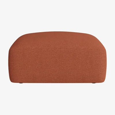 Loaf Squishblocks Footstool, Sm Sqre (Candied Peel Clever Slubby Linen)