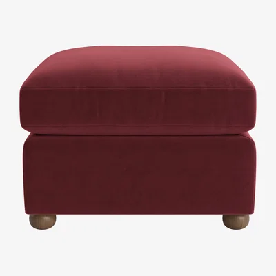 Loaf Queenie Footstool (Drenched Damsons Clever Velvet)
