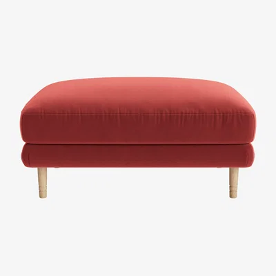 Loaf Sugarloaf Footstool, Med Rect (Rocking Horse Clever Velvet)