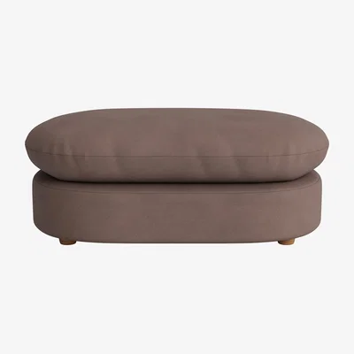 Loaf Curvella Footstool (Muddy Footprint Clever Cotton)