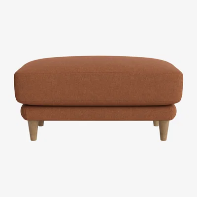 Loaf Sugar Bum Footstool (Cinnamon Bun Clever Linen)