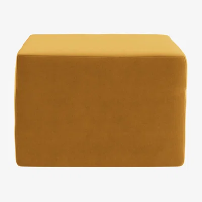 Loaf Flip-Flop Footstool (Butterscotch Clever Velvet)