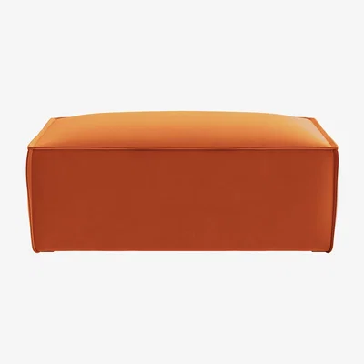 Loaf Sundaze Footstool, Med Rect (Bobbing Buoy Clever Velvet)