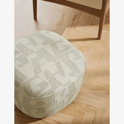 Marks & Spencer M&S Mellow Jacquard Footstool Natural Mix