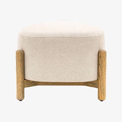 Marks & Spencer Gallery Direct Tindon Natural Footstool Light Cream