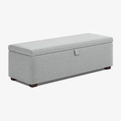 Marks & Spencer M&S  Ottoman Blanket Box - 4FT6 - Mid Grey, Mid Grey,Charcoal,Navy,Natural,Silver,Silver Grey,Light Grey,Mink,Grey