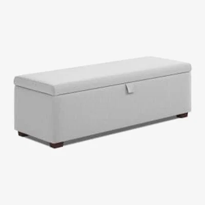 Marks & Spencer M&S  Ottoman Blanket Box - 3FT - Silver, Silver,Silver Grey,Light Grey,Mink,Grey,Mid Grey,Charcoal,Navy,Natural
