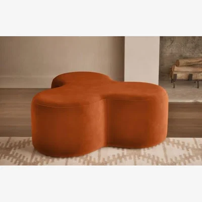 Marks & Spencer RoundedFootstool-FTSL - Soft White, Soft White,Aubergine,Ginger,Midnight Navy