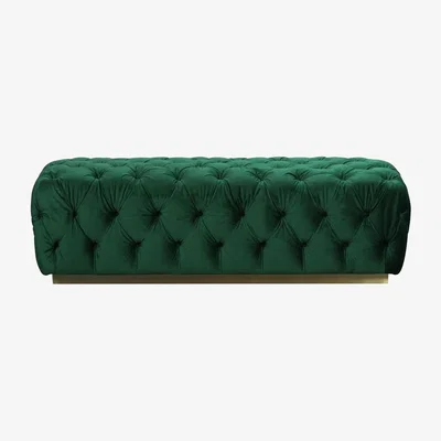 My Furniture Frankfurt Large Ottoman - Bottle Green